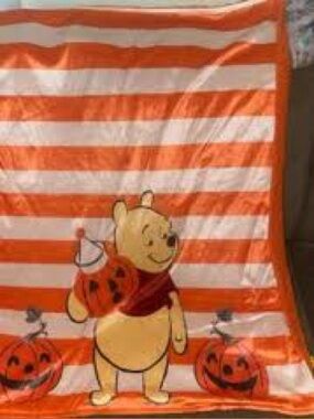 Disney Baby Pooh pumpkin blanket NWT